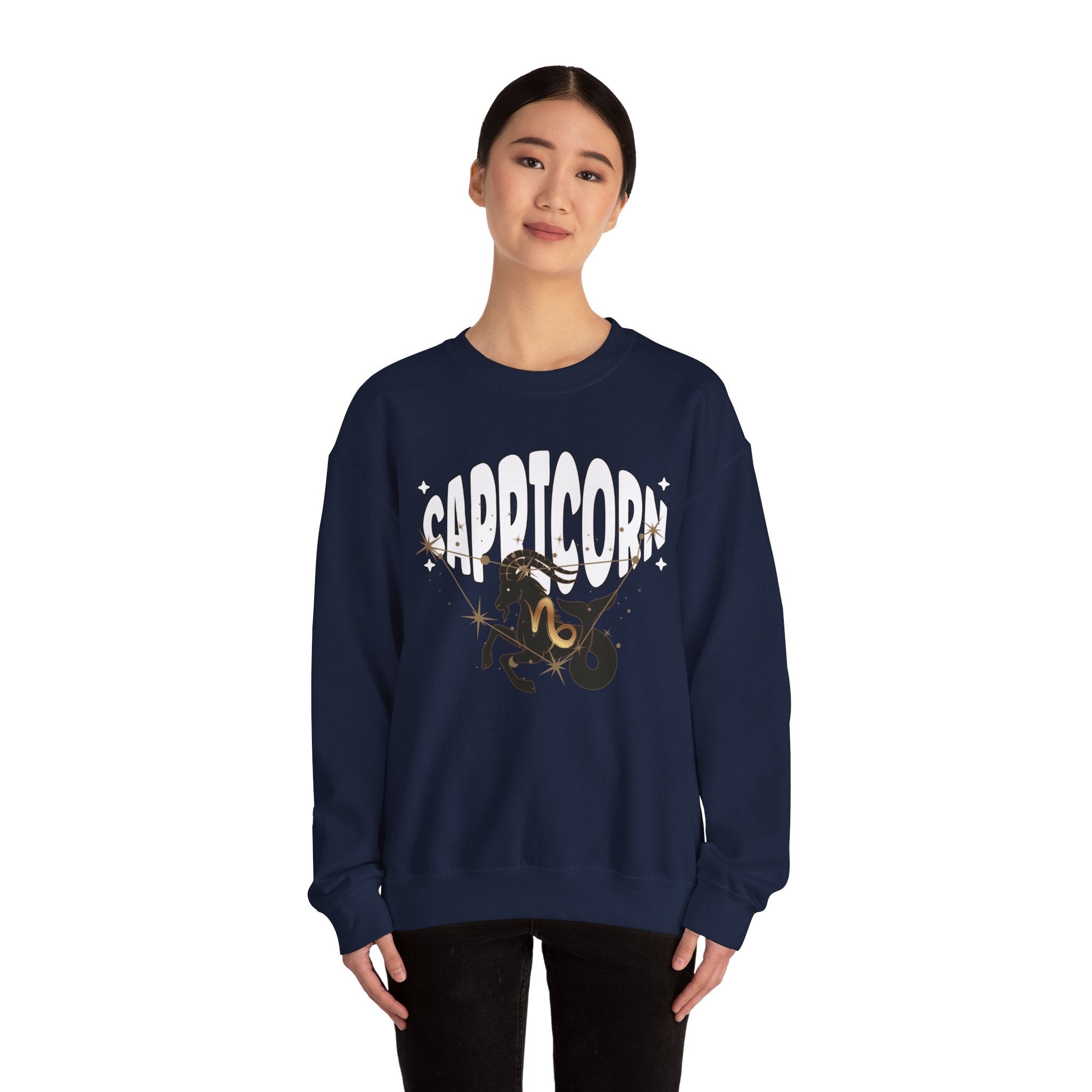 Capricorn Zodiac Casual Unisex Crewneck Sweatshirt
